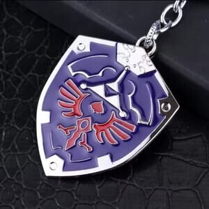 Zelda Keychain Hylian Master Shield Nintendo Cosplay Gamer BOTW Birthday Gift